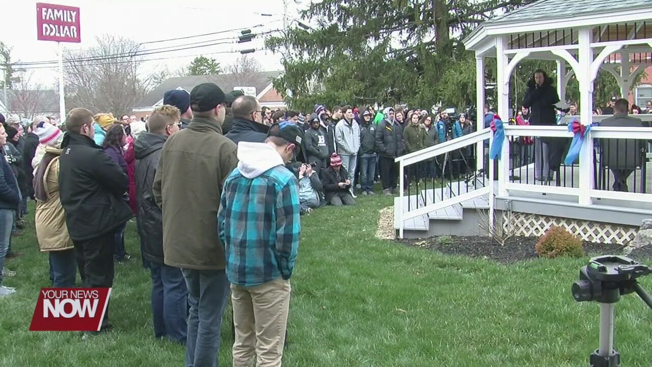 A prayer vigil held for fallen Bluffton Police Officer Dominic Francis